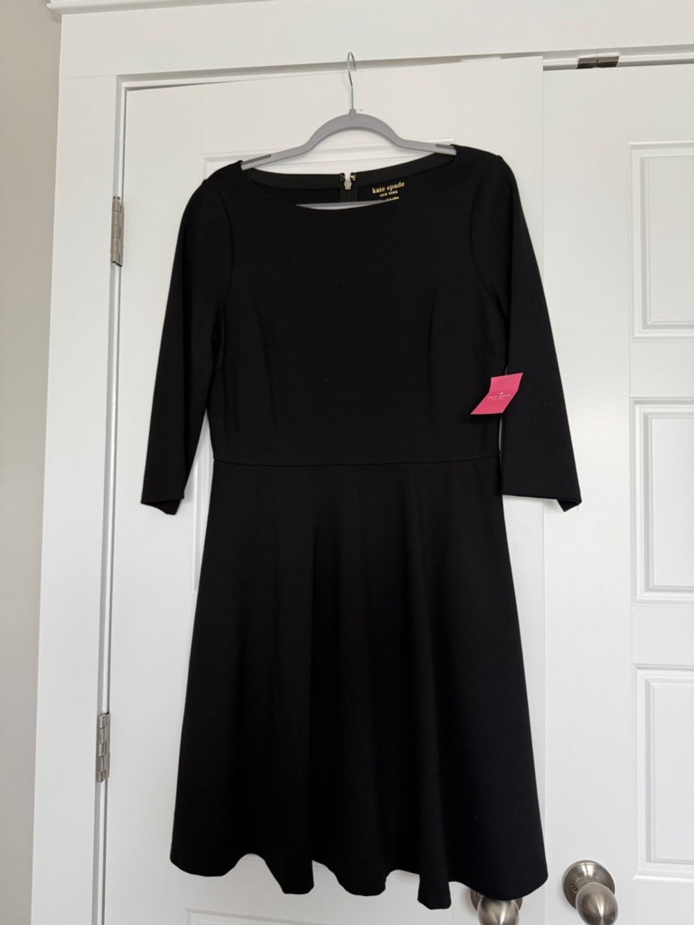 kate spade Black Long-Sleeve Fit & Flare Dress